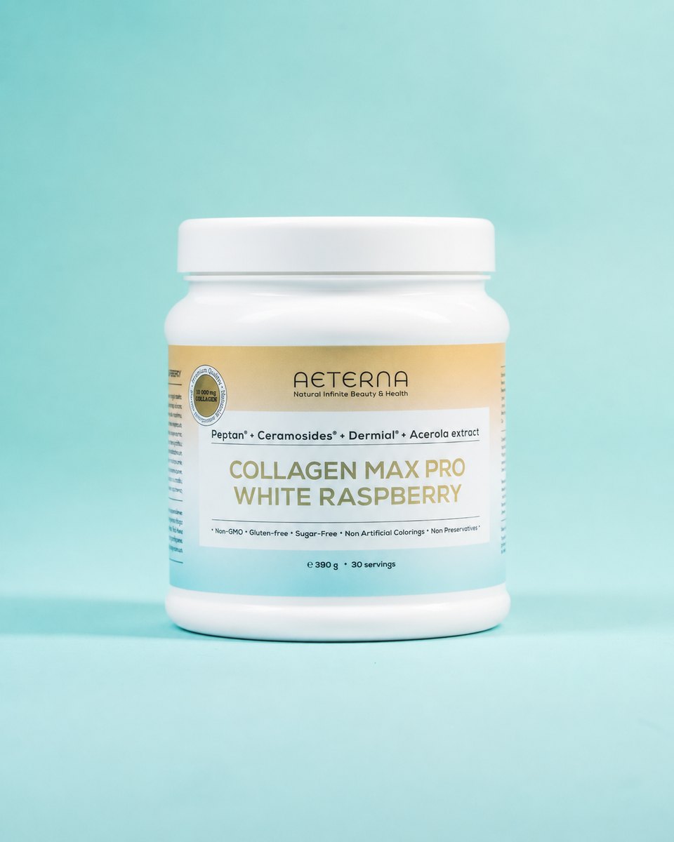 COLLAGEN MAX PRO White Raspberry, 390 g tub